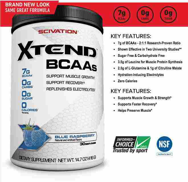 XTEND BCAA, Scivation xtend pierderea de grăsime